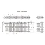 B-seeria lühikese sammuga täppisrullikettid