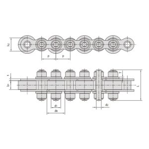 suurte rullidega konveieriketid