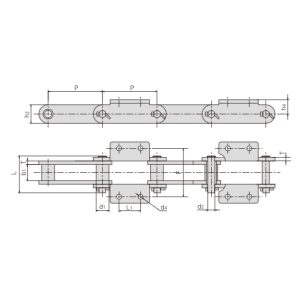 konveierikett koos lisadega