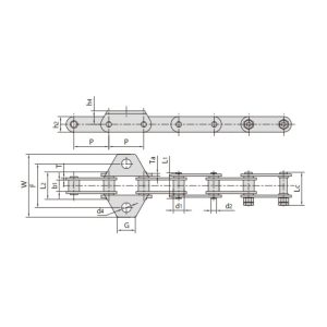 O-rõngaga põllumajandusmasinate kett