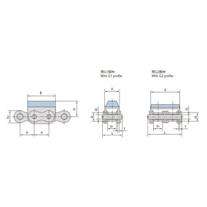 kummist kinnitatud plaadikett