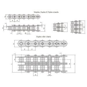 kõrge tugevusega lühikese sammuga rullikett