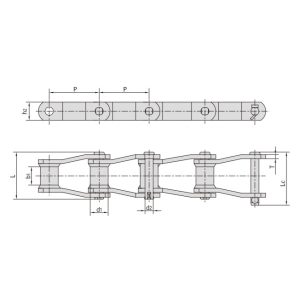 keevitatud konstruktsiooniline painutatud plaadikett