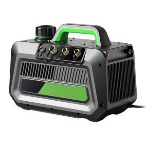 õhkjahutusega vaakumpump