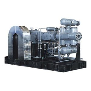 liuguritel paigaldatud kolbkompressor